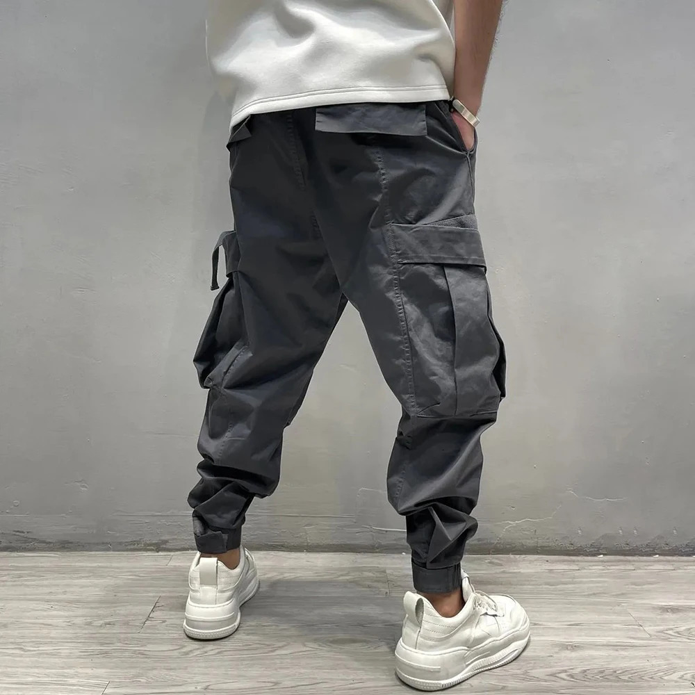 Autumn American High Street Fashion Retro Loose Harem Pants Mens Trendy Leggings Loose And Versatile Wide-Leg Casual Pants 250708