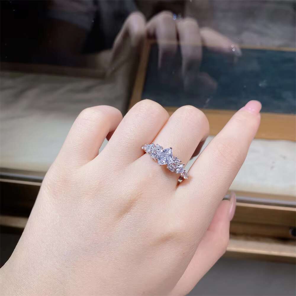 Moissanite Diamond Women Luxury Wedding Rings 925 Sterling Silver Rings Moissanite Ring