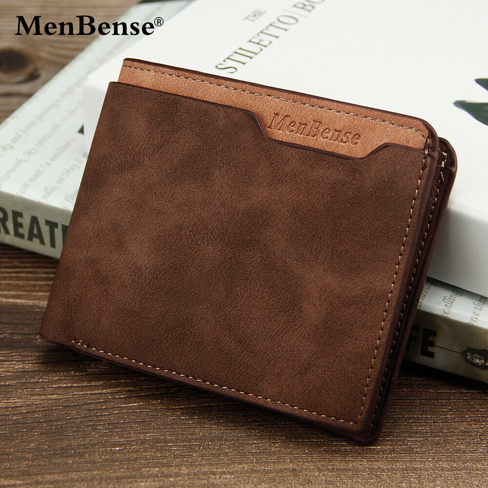 Luxury Men's Wallet PU Leather Card Holders Wallets for Male Short Men Purse Portable Foldable Vintage Billfold Billetera Hombre