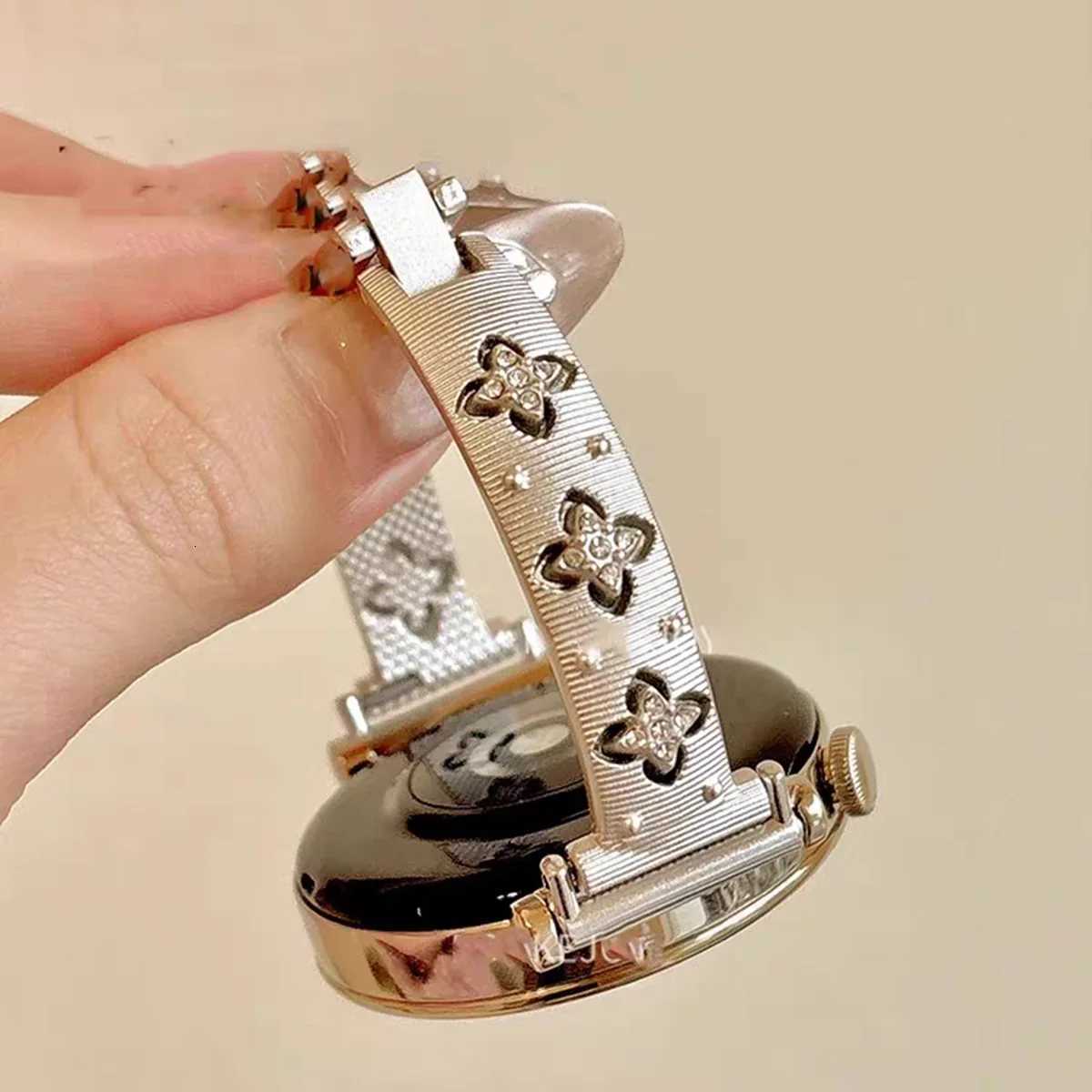 Four Leave Metal Bracelet for Galaxy Active Watch 7 6 5 4 3 42/40/44mm Slim Strap for Band 9 10 Loop Lady Y250714