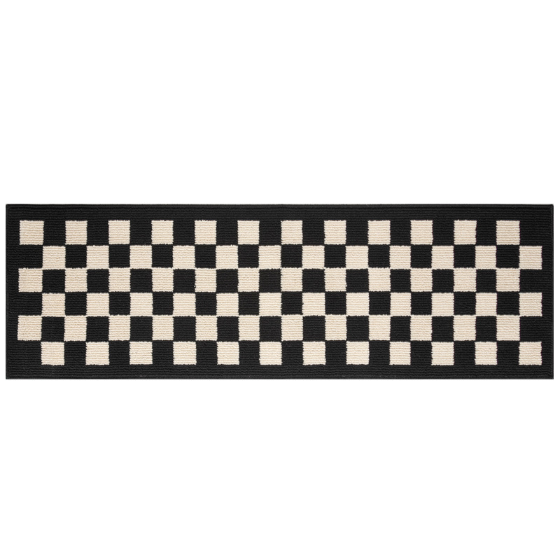 Designer carpet Kitchen floor mat Household long water-absorbing oil-absorbing non-slip foot mat Machine washable dirt-resistant carpet woven mat
