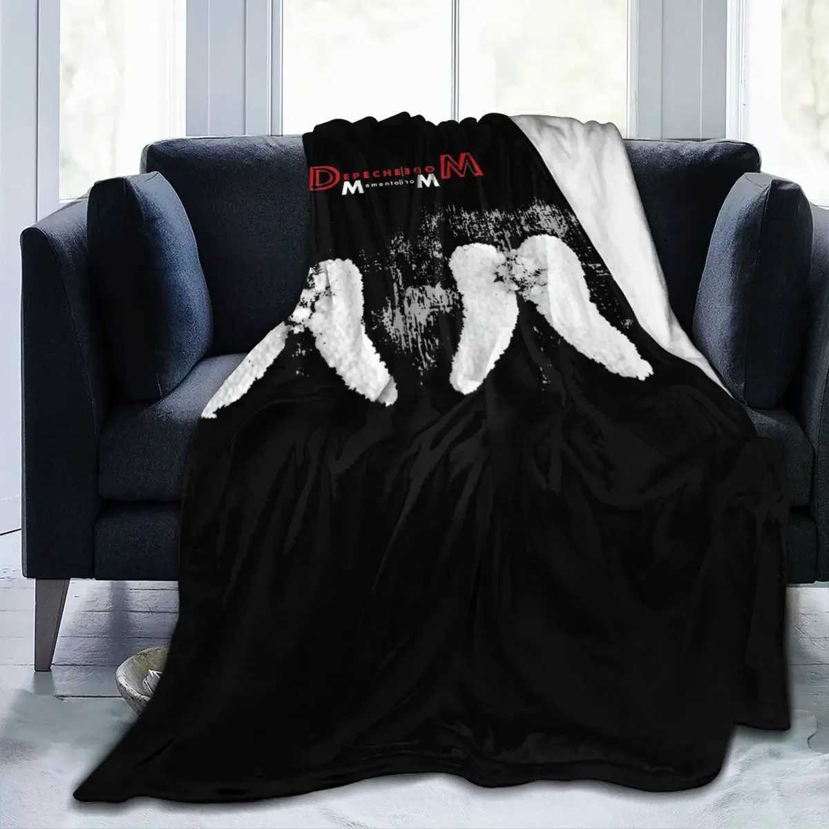 Depeche Cool Mode Blankets Velvet Print Breathable Lightweight Thin Throw Blanket for Bed Travel Quilt X2507141