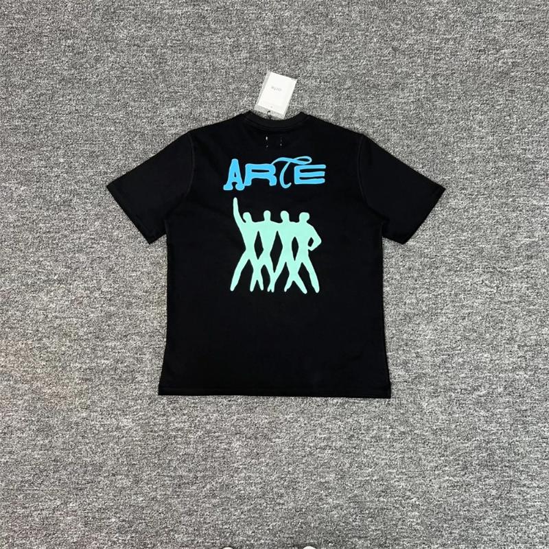 Men's T Shirts 2025ss Embroidery Logo People Shirt Men Women Black Summer Style T-shirt Top Tees