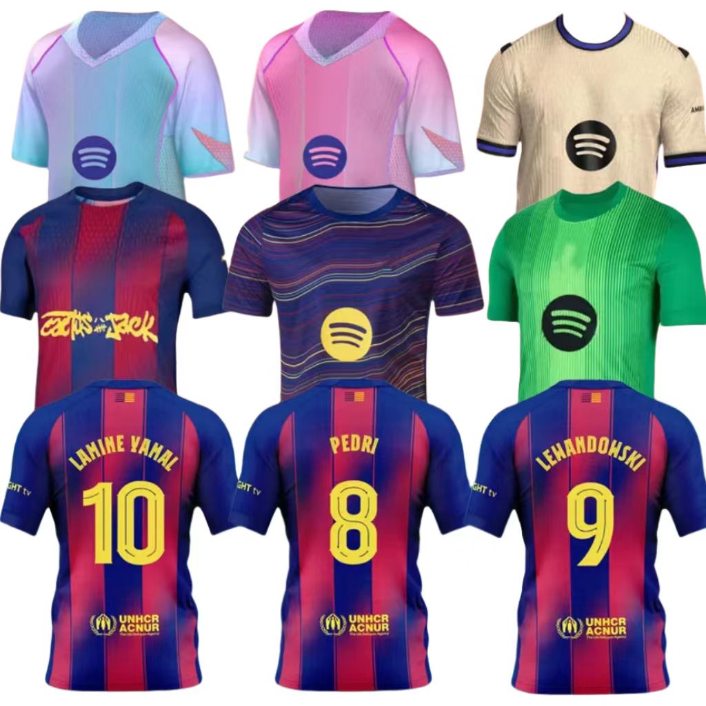 25 26 BarcLonA LAMiNEyaMAL soccer jersey Home Away adult Jersey