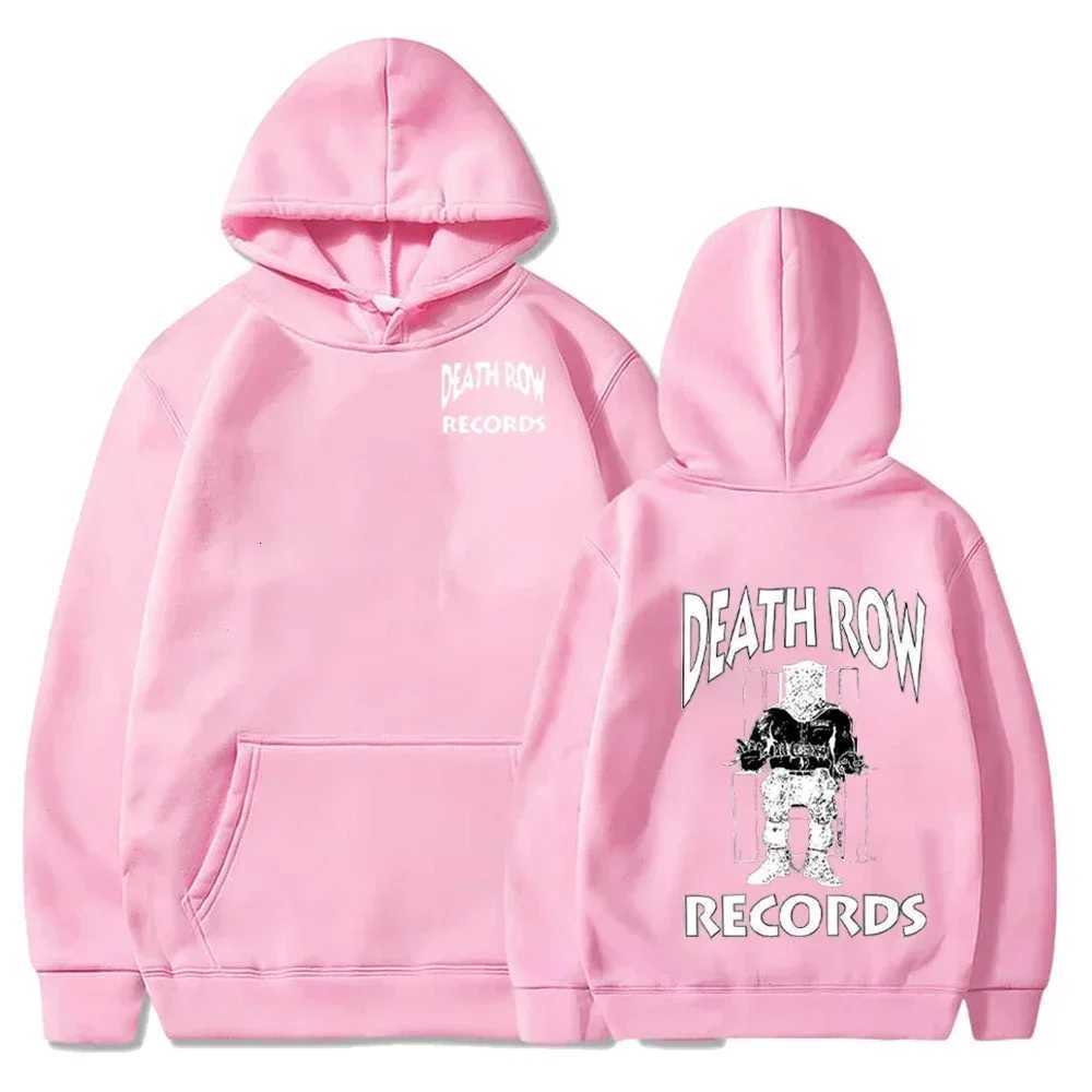 Death Row Records Hoodies Spring Autumn Fleece Hoodie Pullover Fashion Men Women Loose Hooded Sweatshirts Hip Hop Streetwear Top XJ250714