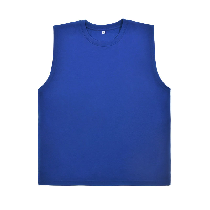 Zero sense quick-drying cotton vest In summer, men and women couples absorb moisture, light and breathable, solid color and versatile round neck sleev