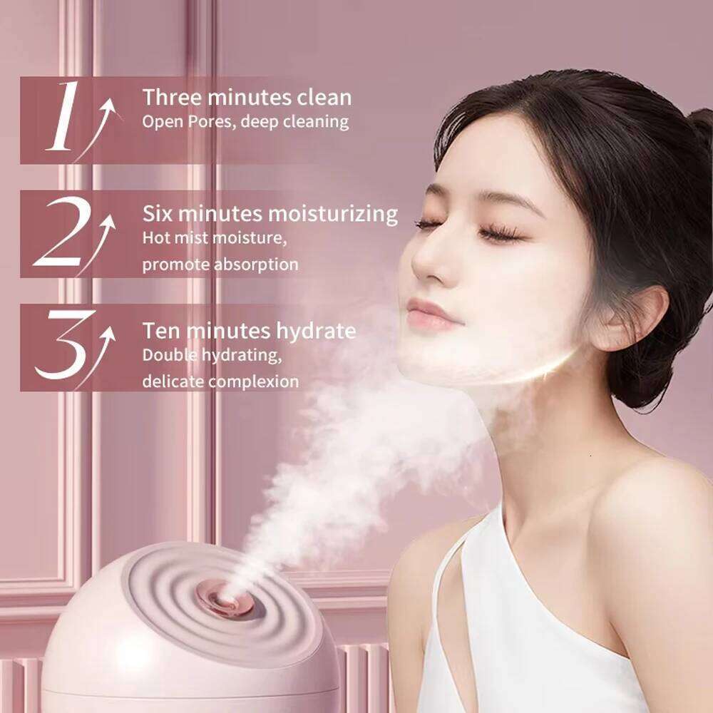 Facial Nano Ionic Face Hydrating Steam Sprayer Warm Mist Steamer or Home Sauna SPA Humidifier hine Deep Hydration