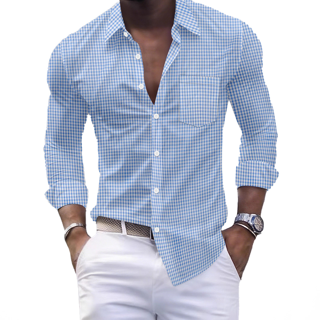 Luxury Shirts Men Stylish Casual Business Shirt Slim Fit Dress Shirt for Spring and Autumn Ideal for Office and Social Events man tops