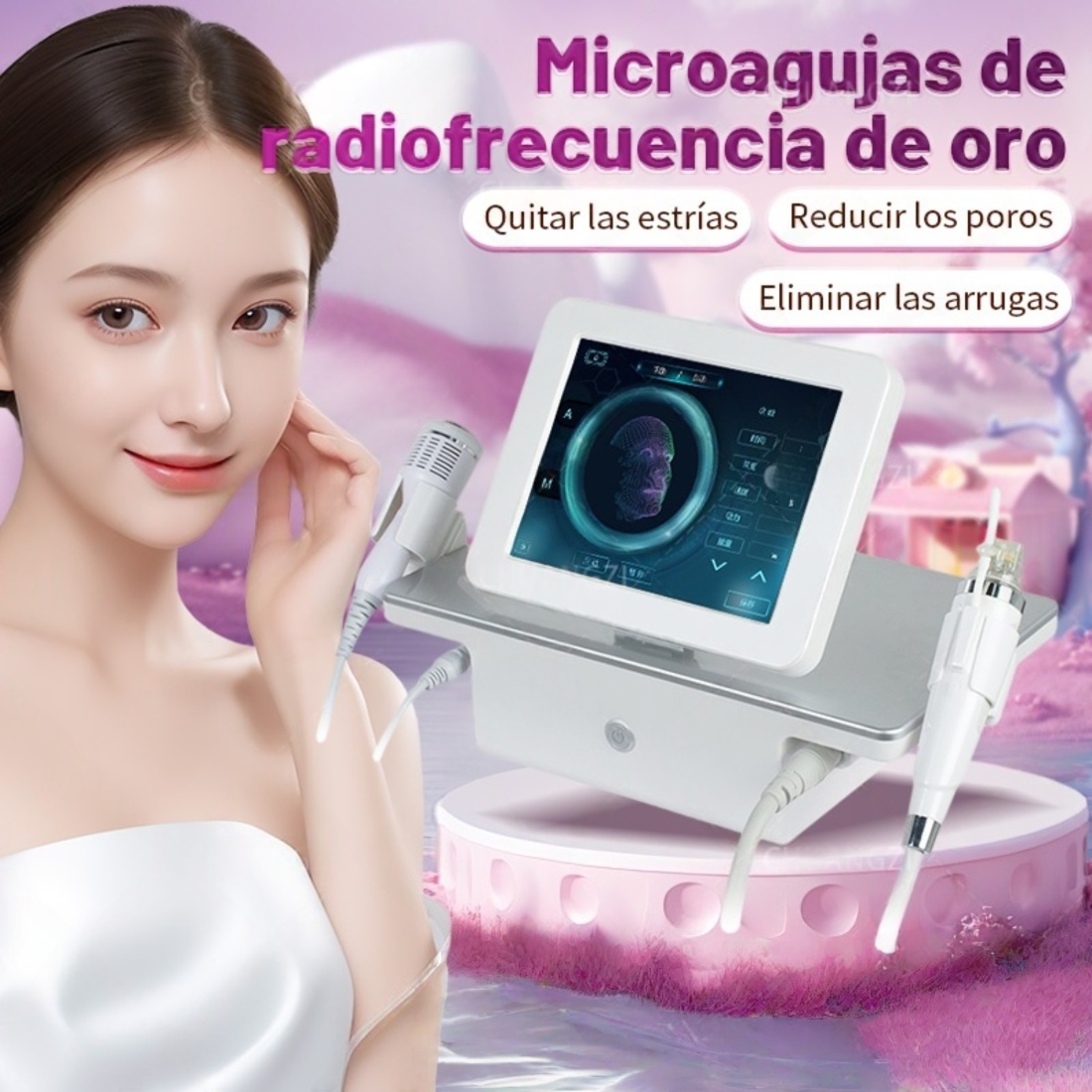 Latest Fractional RF Micro Beauty Cold Hammer RF Machine Face Lifting Anti-Acne Skin Rejuvenation Suitable for home and beauty salon