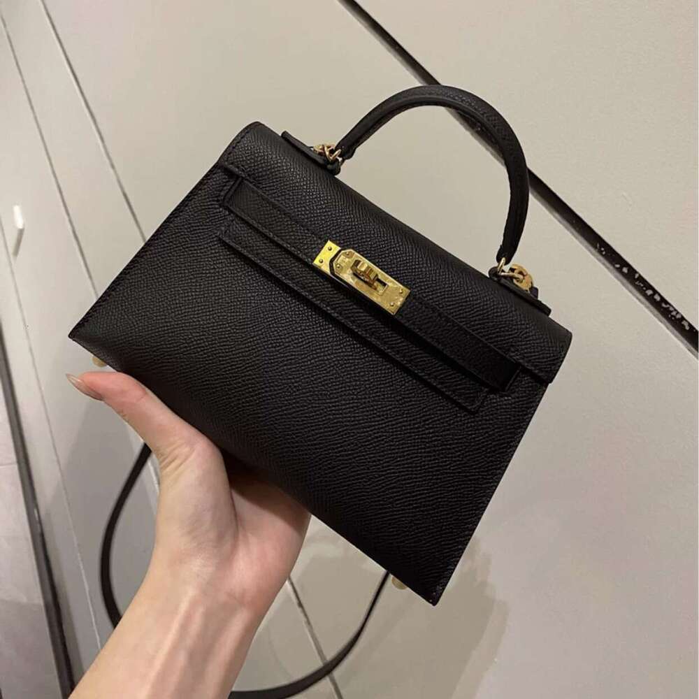 2025 Second Generation Fashion Trend Single Shoulder Crossbody Handbag Genuine Leather Women's Palm Print Cowhide Small Square Bag