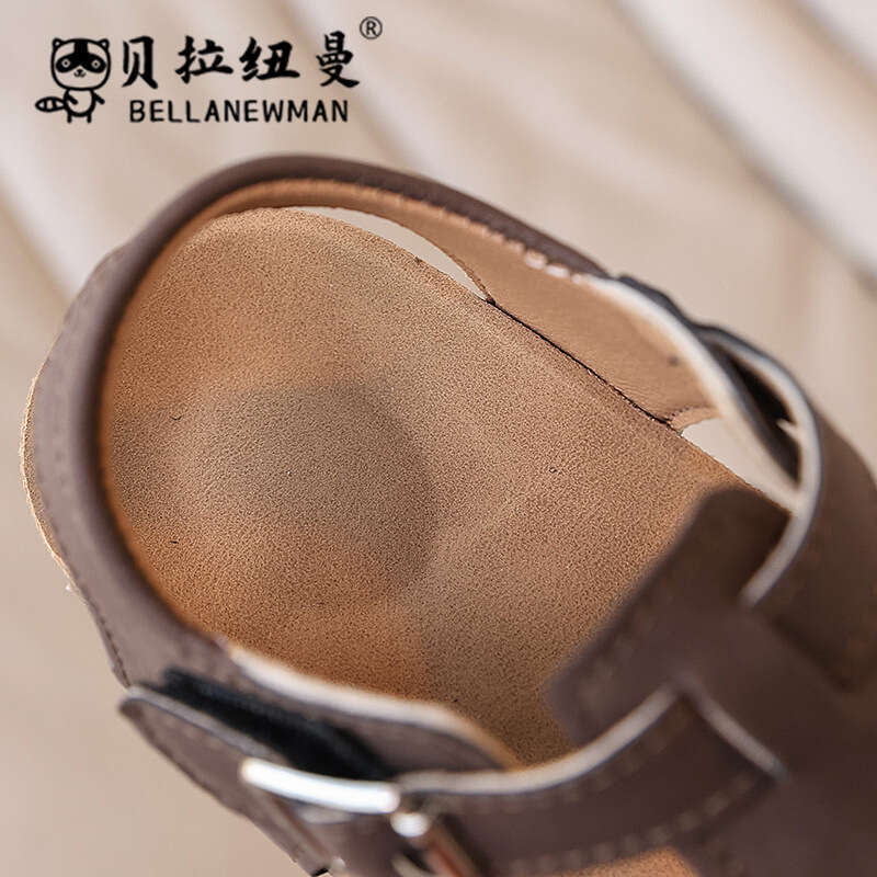 Choice Hot-Selling Children's Closed-Toe Cork Sandals 2025 Summer New Korean Style Boys' Beach Shoes