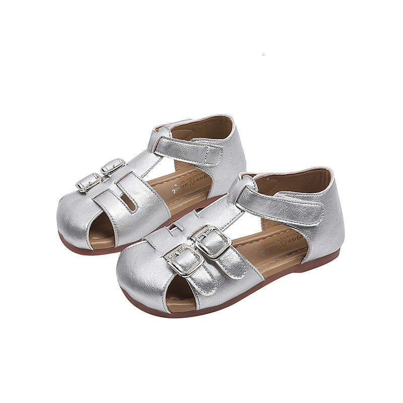 Choice Style Children's Woven Closed-Toe Sandals 2025 Summer New Fashion Soft Sole Beach Shoes for Kids