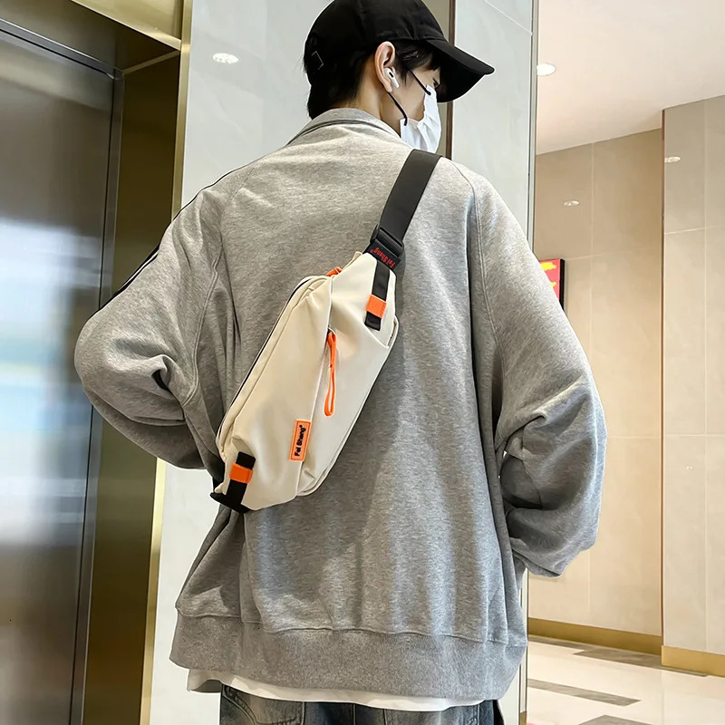 Japanese Style Versatile Chest Bag for Women Casual Sports Crossbody Bag for Men Large Capacity Street Student Shoulder Bag 250712