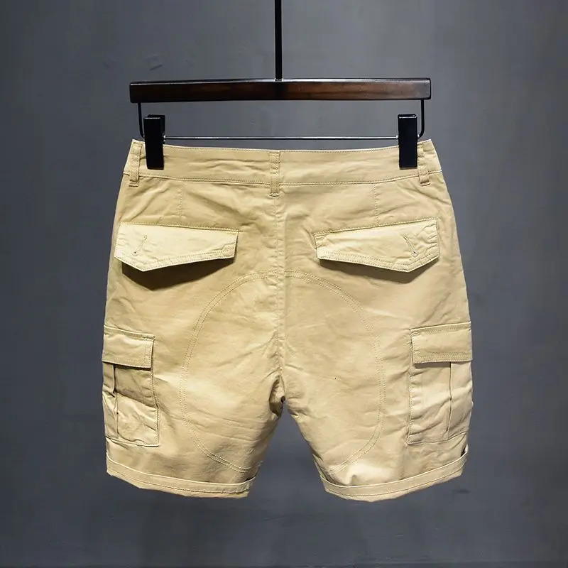 Korean Washed Mens Slim Jeans Denim Short Pants for Summer Boyfriend Stretch Straight White Cargo Cotton Shorts 250714