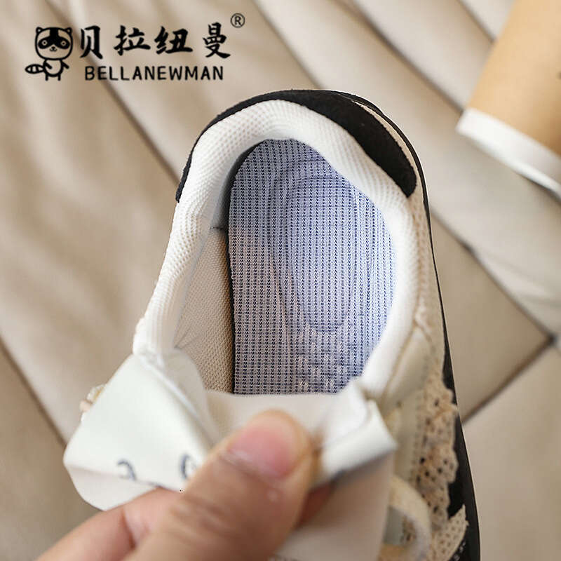 Choice Niche Design Round Toe Flat Sole Training Shoes 2025 Spring and Autumn New Children's Casual Sneakers