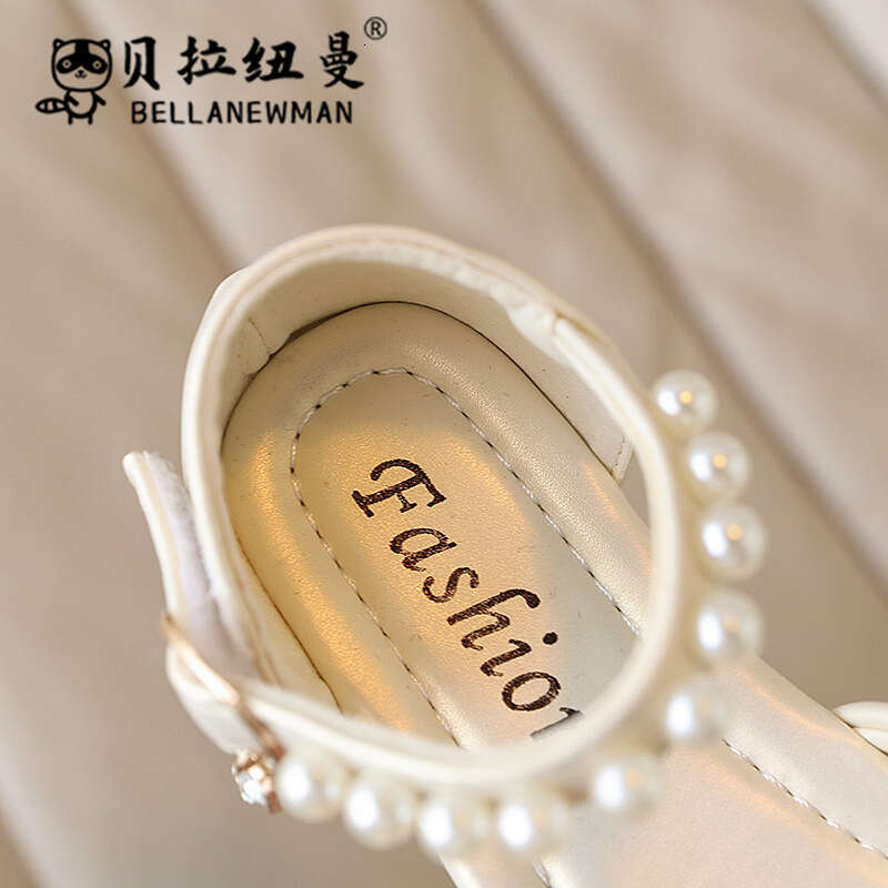 Choice Hot-Selling Girls' Beaded Princess 2025 Summer New Children's Soft Sole Closed-Toe Sandals for Toddlers