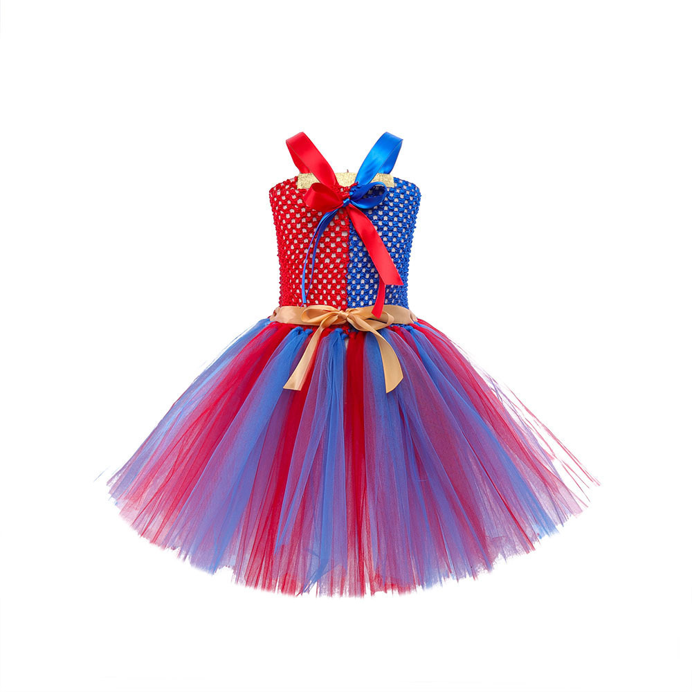Childrens Cosplay Magical Numbers Circus Princess Dress Halloween Anime Clown Costume Tutu Dress 240329