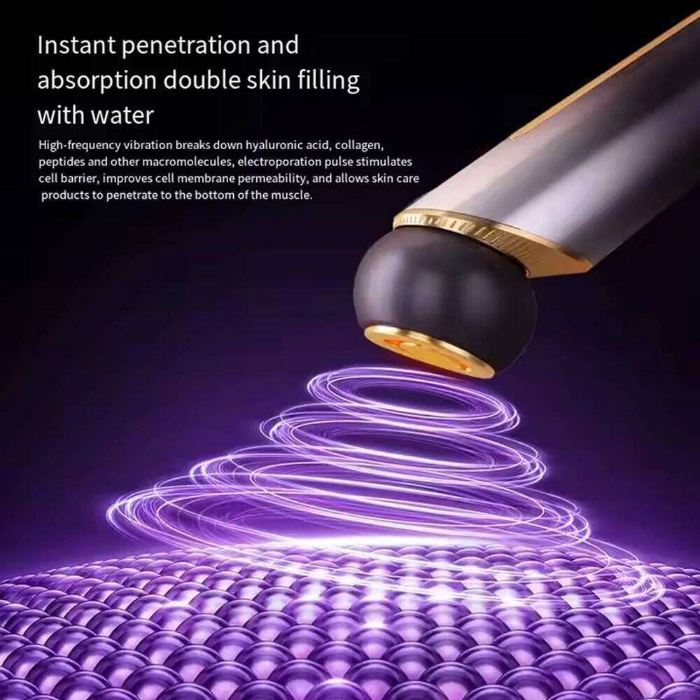 Microcurrent Face Lifting Massage Hot Cold Compress Deep Cleansing Skin Beauty Device EMS Facial Massager Eye Care