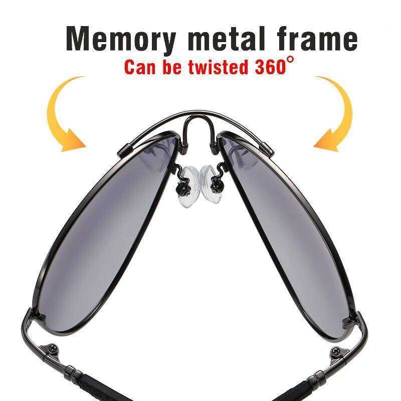 LIOUMO Titanium Frame Men's Sunglasses Polarized Women Fashion Pilot Glasses Photochromic Driving Goggles zonnebril heren