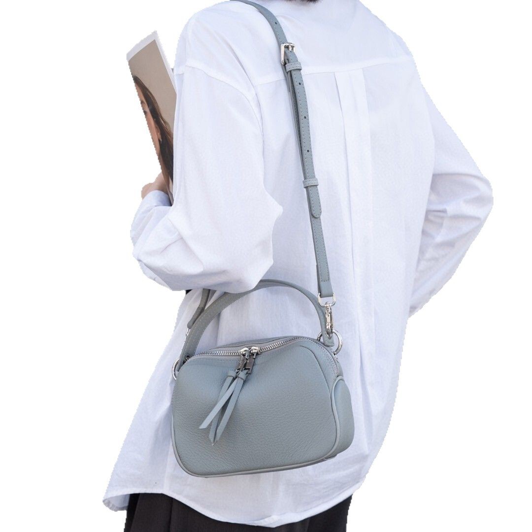 Genuine leather women s mini bag simple first layer cowhide shoulder bag designer bag leisure naturally hanging women s handbag