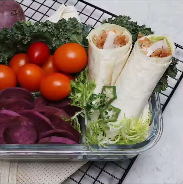 Wholesale 1000ml/33.8oz Portable Microwavable Cute Glass Lunch Box Adult Vacuum Cup Good Heatable Food Container