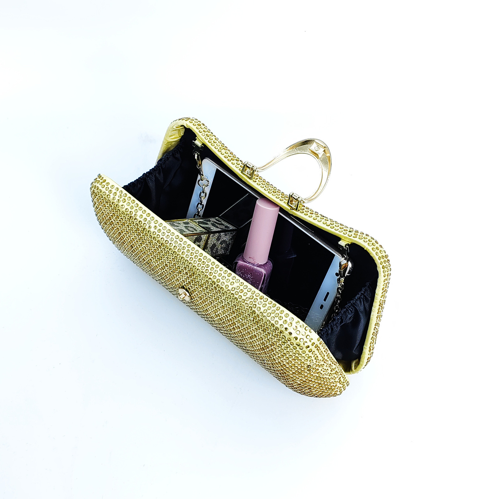 Sparkling Rhinestone High-End Womens Evening Bag Fashion Crossbody Bag Inlaid Diamond Womens Bag Wedding Bag