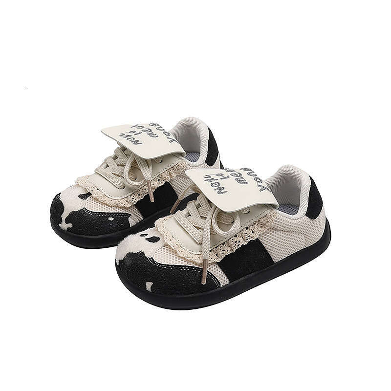 Choice Niche Design Round Toe Flat Sole Training Shoes 2025 Spring and Autumn New Children's Casual Sneakers