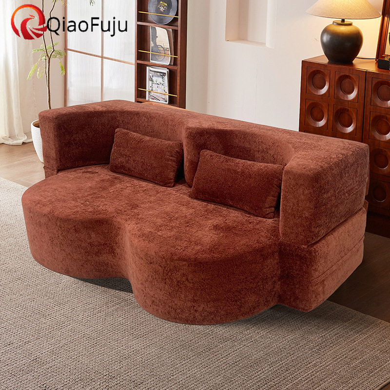 Sofa bed compressed sofa in a box Washable reclining sofa, Small apartment sofa, Dual-function multi-functional sofa bed, Two-person sofa, Double-pers