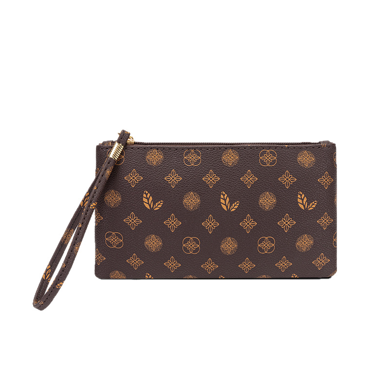 2025 Designer Wallet Classic Floral Clutch Women's Minimalist Phone Wallet Convertible Wristlet Coin Pocket Everyday Essential Free Shipping
