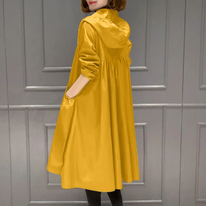 Autumn Womens Jacket Windbreaker Female Long Sleeve Jackets Hooded Casual Basic Coat Loose Outerwear 250708