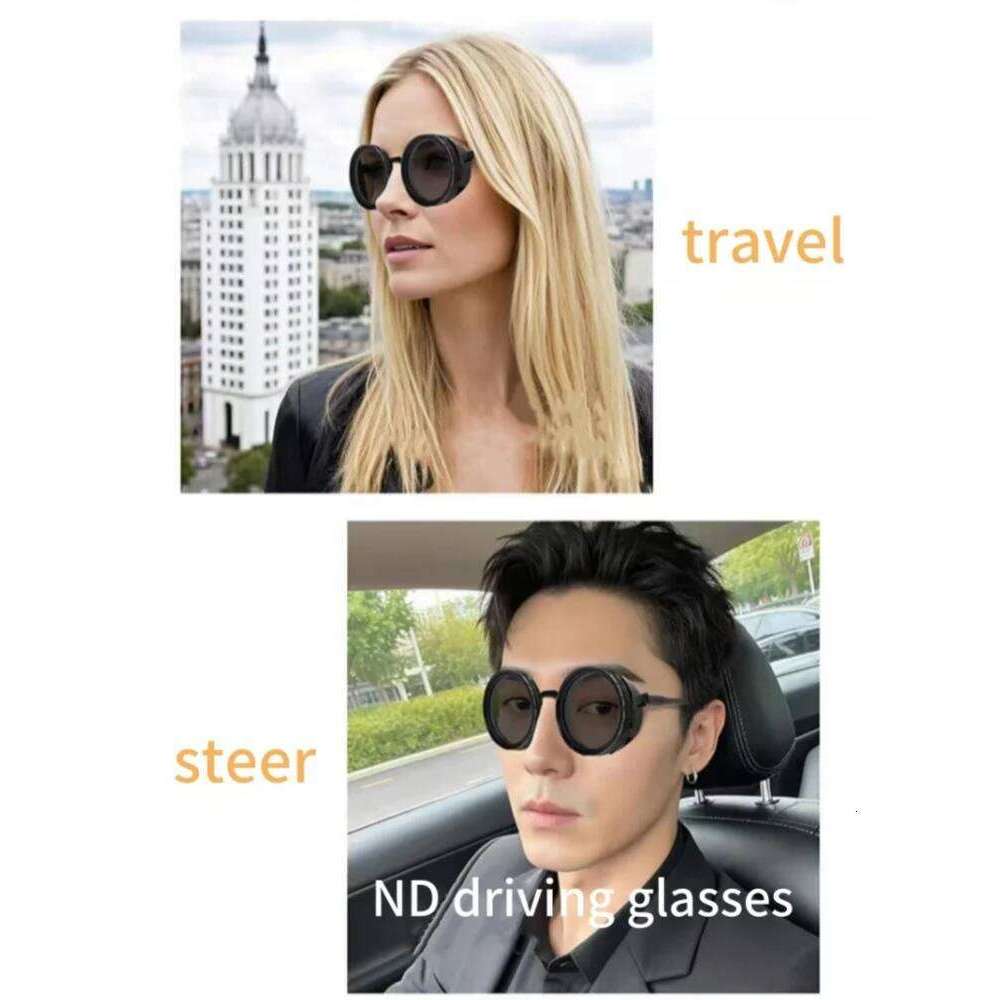 ND pure hand-made 9 adjustable dimmer UV400 UV fishing photography fashion sunglasses for men and women