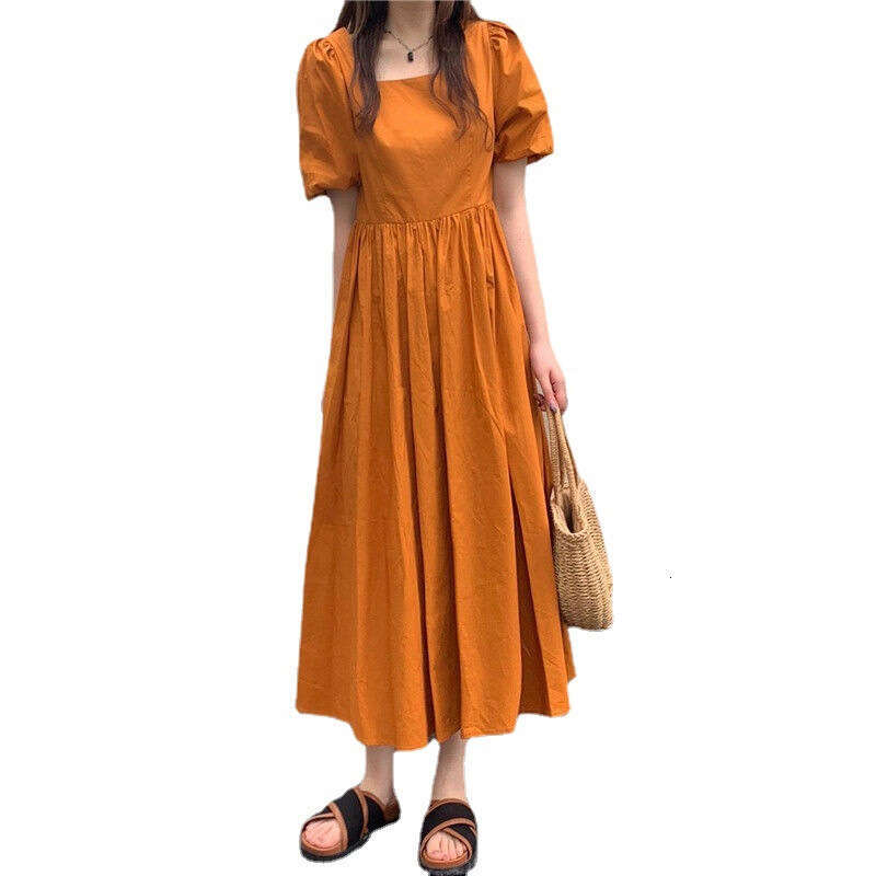 French Style Platycodon For Women Summer New Waist-Cinching Slimming Elegant Short Sleeve First Love Dress B5