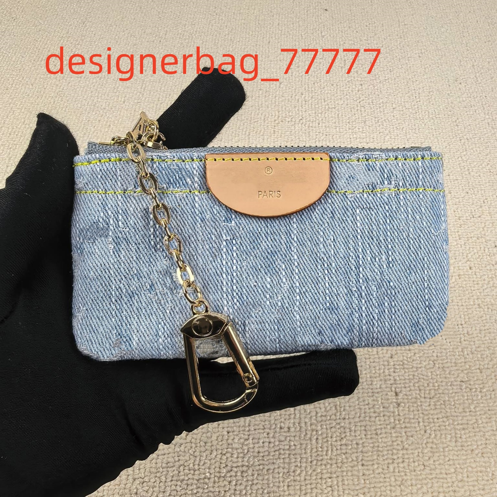 designer Womens Cowboy series light Canvas bag zippy wallet key pouch coin fashion casual credit card holder Cowboy Short Wallet Long Wallet with box