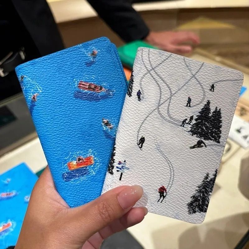 10A designer wallet card holder with box passport pouch ID Case card holder Pocket women Men Bag vintage Pebble Cardholder Credit Card Thin Bus card Designer purses 21