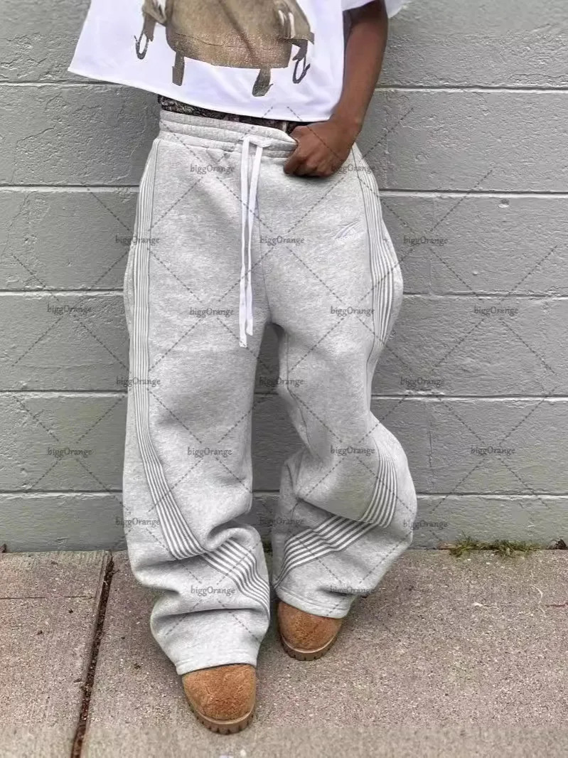 Embroidered Gray Slacks With Camouflage Features For Mens Advanced Jogging Drawstring Sweatpants 250714