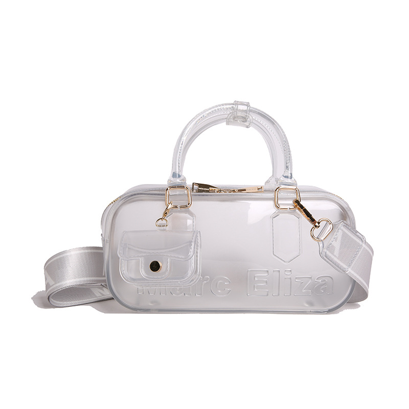 Women's PVC Jelly 2025 Fashionable Niche Single shoulder Cross body Casual and Versatile Hand - held Pillow Bags