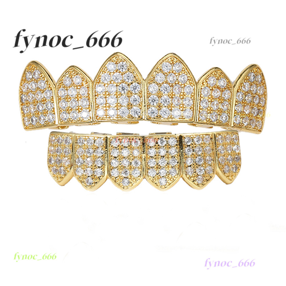 Bling Crystal Diamond Teeth Grillz for Unisex Cubic Morganite Paved Punk Teeth Grills Top Bottom Set Party Hip Hop Jewelry