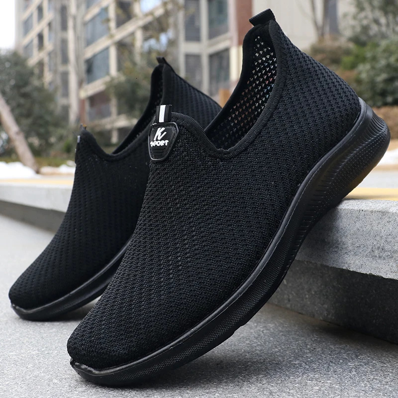 Mens Fashionable Solid Woven Knitted Running Shoes L ightweightB reathablea ndN onSlipPe r fectSpo rtsSho esfor Out doorAdv 250716