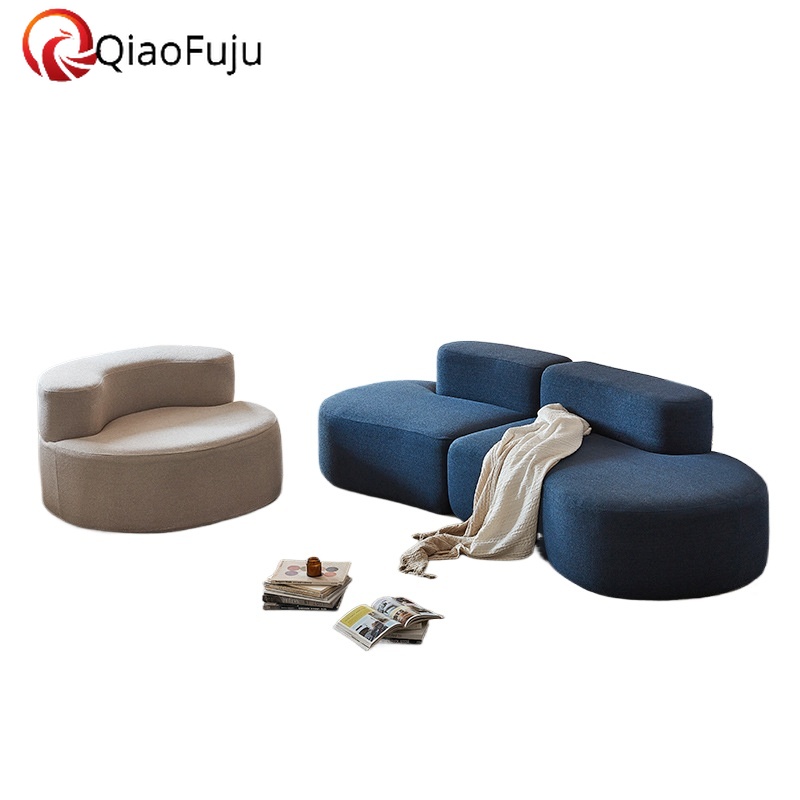 compressed sofa couch in a box special shape, multi-person modular combination, bedroom, variable sofa bed, dual-purpose sofa, China Foshan factory ap