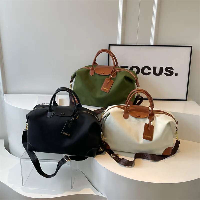 Handbag Canvas Breathable Large Capacity Fiess Dance Gym Carry Bag Yoga Travel duffel bag customization