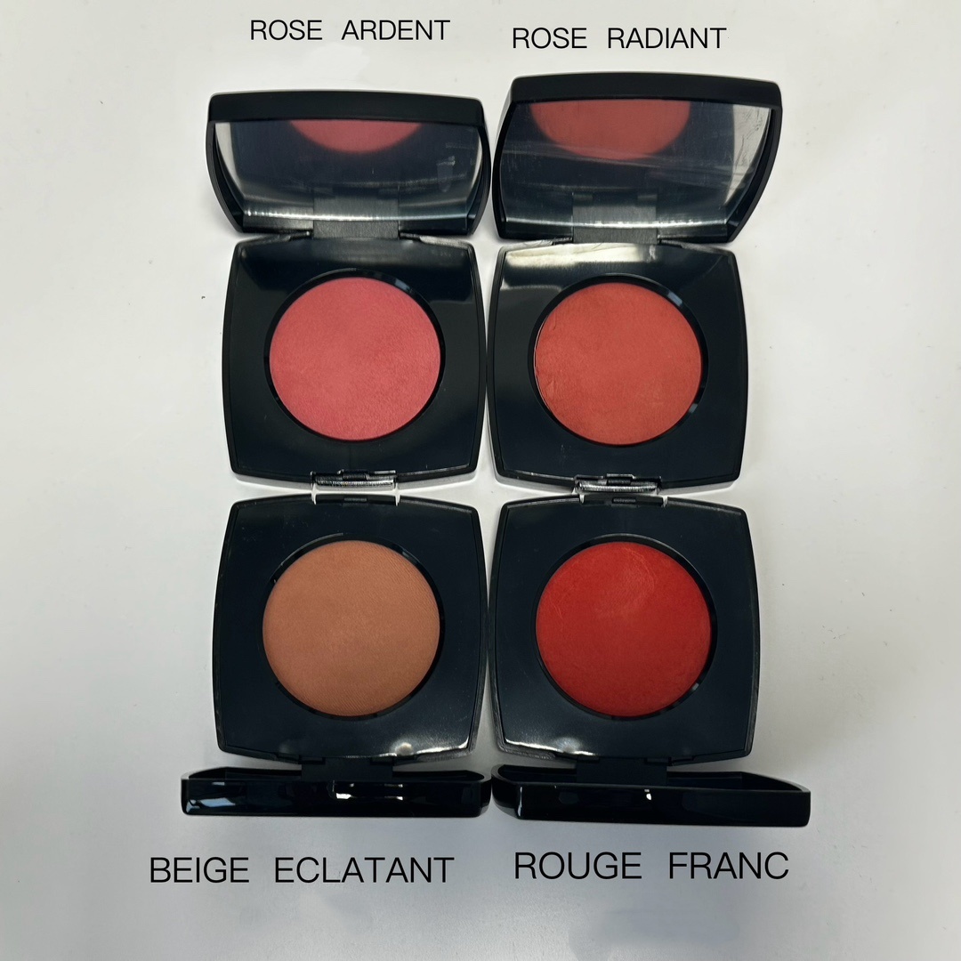 2025 New Blush Girl Face Beauty Cosmetics Long Lasting natural Harmonie De Blush Harmony 0.38OZ Net Weight 8g With Brush and 4 Color ROUGE FRANC