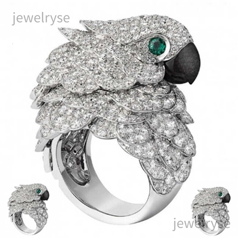 Wedding Rings Fashion creative owl point women s ring parrot Eagle exaggerated full size 6 10 230710