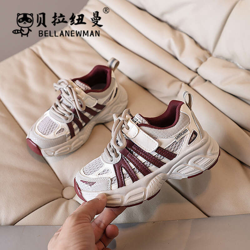 Girls' Thick-Soled Lightweight Fashion Sneakers 2025 Spring and Autumn New Korean Style Children's Internet Celebrity Dad Shoes for Big Kids