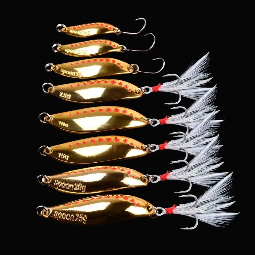 Metal Vib Leech Spinners Spoon Lures 25g 5g 75g 10g 15g 20g 30g Artificial Bait Lure Fishing Tackle for Bass Pike Perch 250708