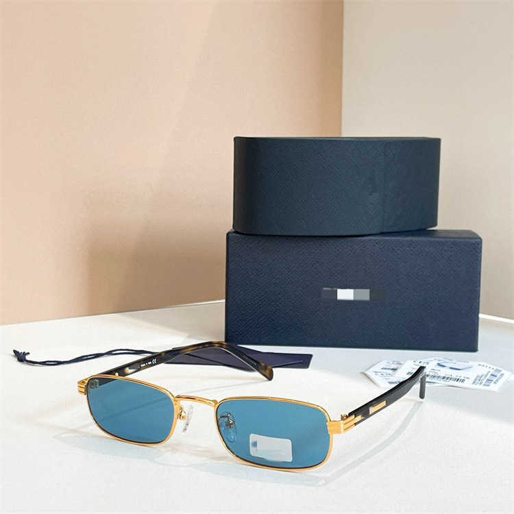 Top luxury fashion designer brand of high quality Brand Sunglasses Style Personality Metal Small Square Frame PRB54S