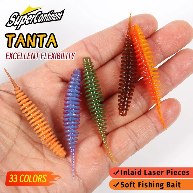 2023 Supercontinent worm bait soft Tanta Fishy smell fishing lures Pesca carp bass lure Isca artificial PVA 250708