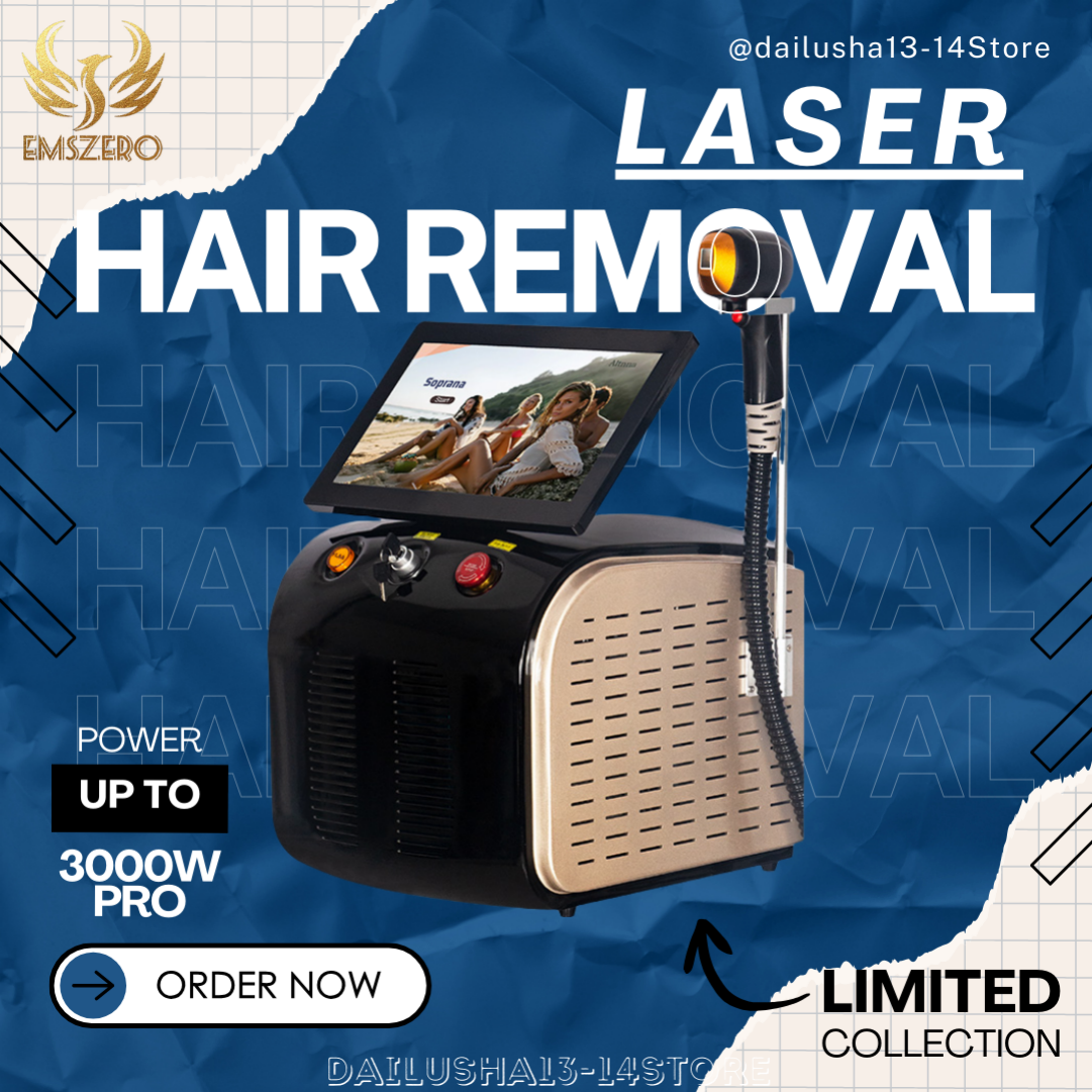 Professional Ice Platinum Laser Epilator 808nm Diode Hair Removal Machine for Salon Home Use