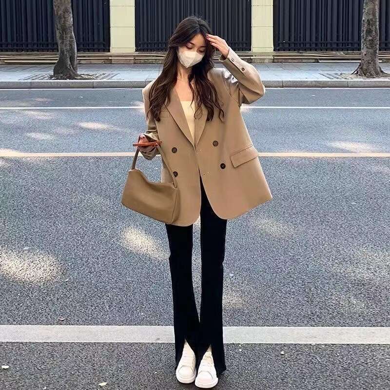 Spring And Autumn Casual Women's Suit New Design Sense Niche Plus Size Petite Blazer Jacket B5