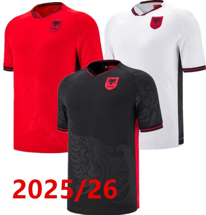 2025 2026 Albania soccer jerseys 25/26 Djimsiti ASANI N.Bajrami BROJA MUCI Asllani UZUNI home away third football shirts