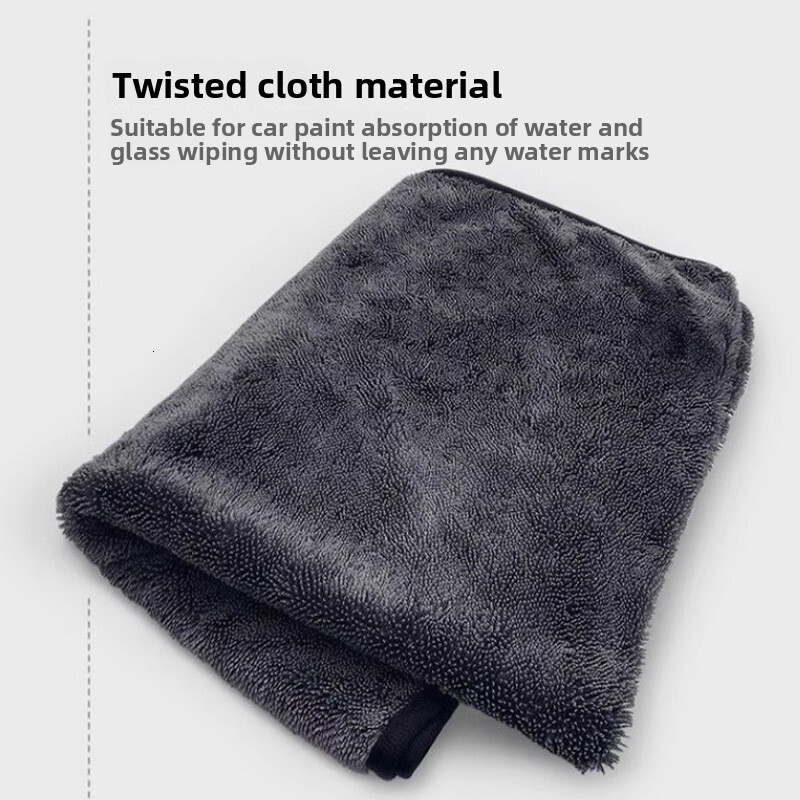 New Fine Fiber Wash Double-Sided Thickened Twisted Cloth Car Detailing Towel